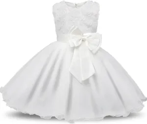 NNJXD Girl Sleeveless Lace 3D Flower Tutu Holiday Princess Dresses