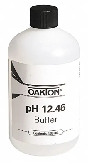 Oakton WD-00654-12 Calibration Buffer, 12.45 pH, 500mL Bottle