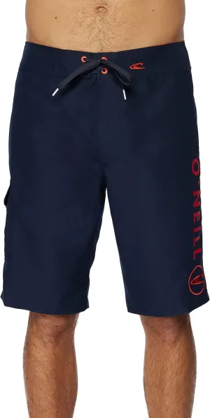 O'NEILL Men's 21 Inch Solid Boardshorts-Water Resistant Swim Trunks for Men with Quick Dry Stretch Fabric and Pockets
