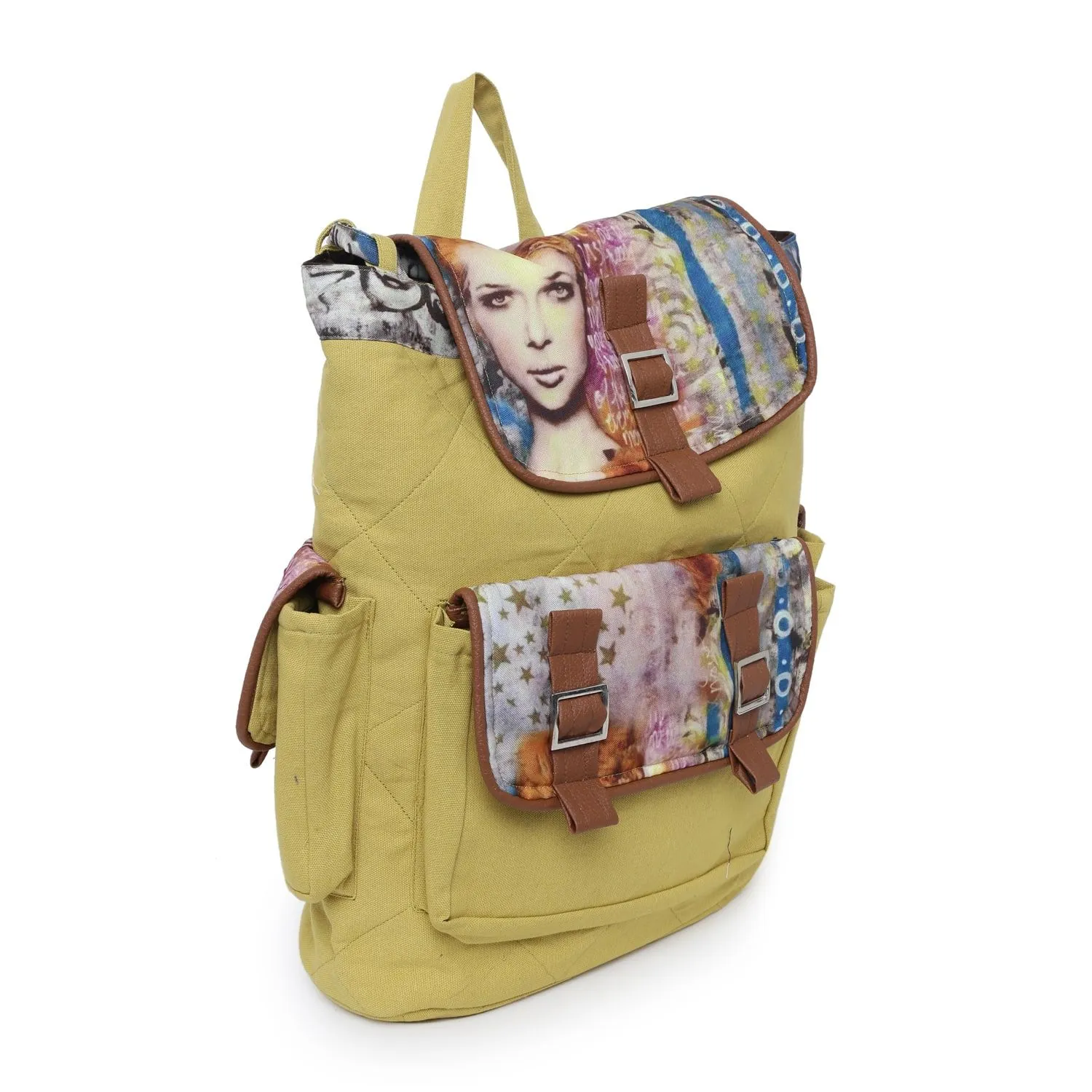 Organic Fashion Swayam Canvas Cotton Back Pack - Green