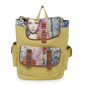Organic Fashion Swayam Canvas Cotton Back Pack - Green