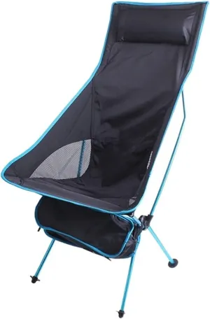 Outdoor Camping Chair Oxford Cloth Portable Folding Lengthen Seat for Fishing Festival Picnic BBQ Beach