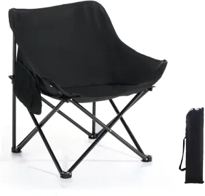 Outdoor Folding Chair, Camping Chair Portable Carbon Steel Alloy High-Density Oxford Cloth Material Recliner Suitable for Various Outdoor Activities