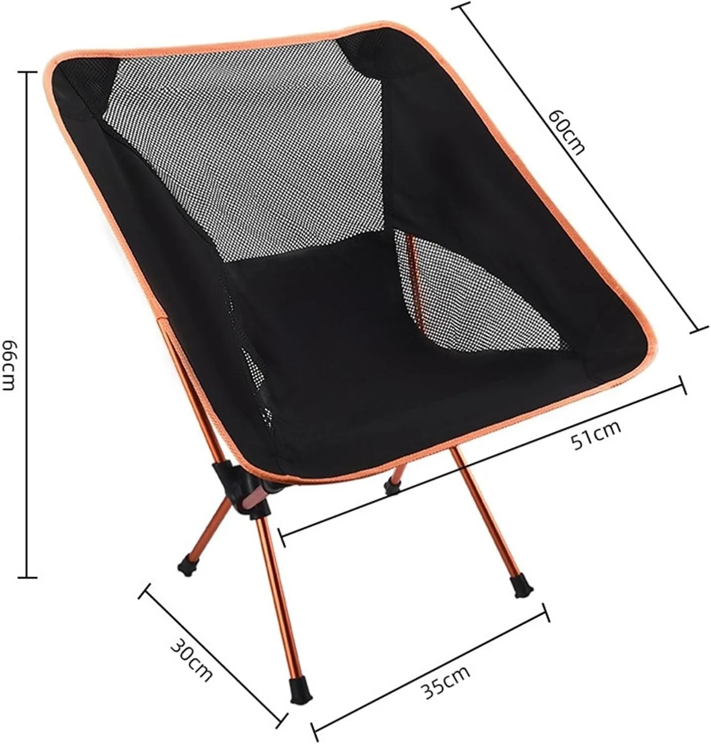 Outdoor Folding Chair Ultra-Light Portable Fishing Beach Camping Backrest Self-Driving Sketching Chair