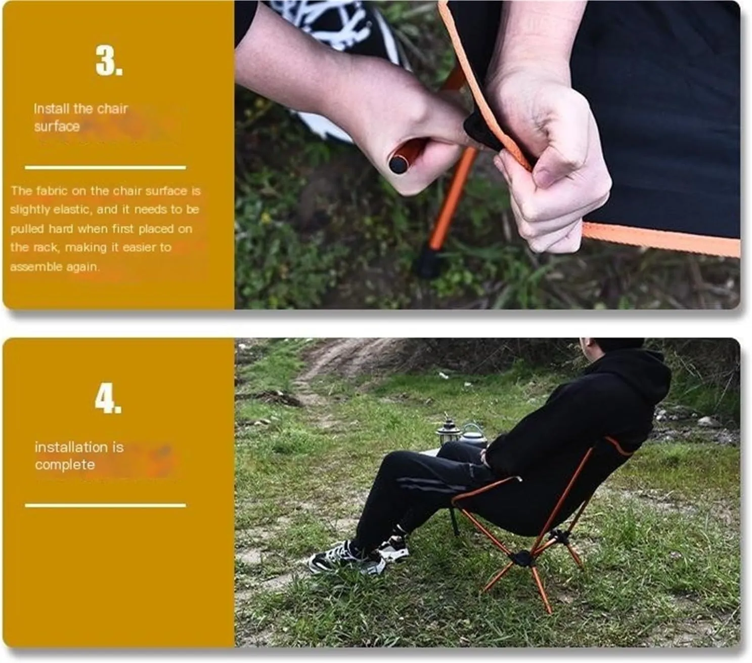Outdoor Folding Chair Ultra-Light Portable Fishing Beach Camping Backrest Self-Driving Sketching Chair