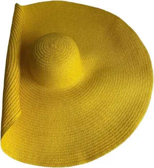 Oversized Sun Straw Hat for Women, UPF 50  Floppy Wide Brim Summer Hat, Foldable Packable Roll up Beach Cap