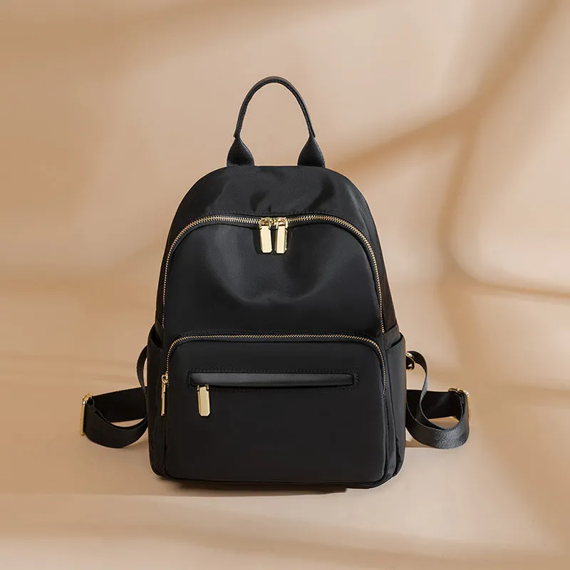 Oxford Cloth Contrast Color Minimalist Female Commuter High Sense Backpacks