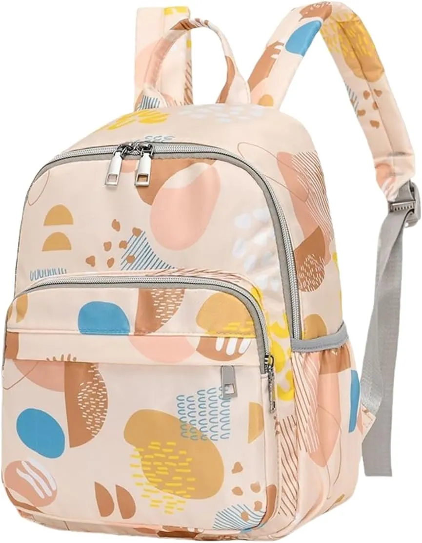 Oxford Cloth Diaper Bag Backpack for Women Large Capacity with Insulated Pockets (B)