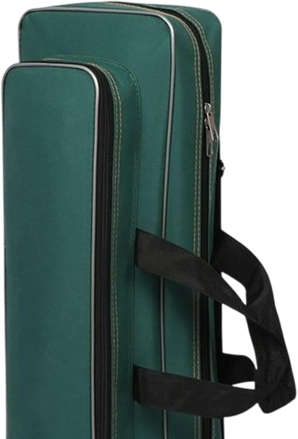 Oxford Cloth Fishing Bag Rod Carrier Scratch Resistant Portable Water Resistant Storage Carry Case Shoulders Bag for Outdoor, Dark Green, 60cm