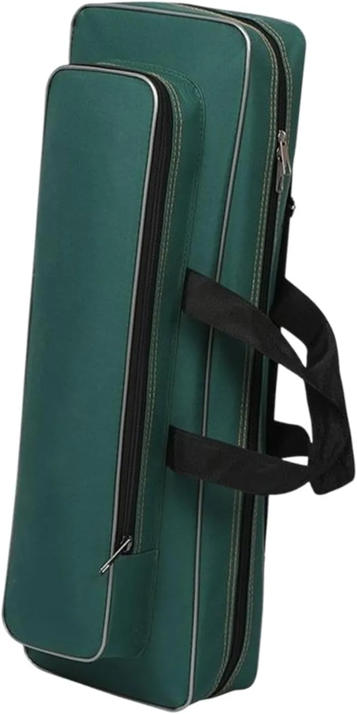 Oxford Cloth Fishing Bag Rod Carrier Scratch Resistant Portable Water Resistant Storage Carry Case Shoulders Bag for Outdoor, Dark Green, 60cm
