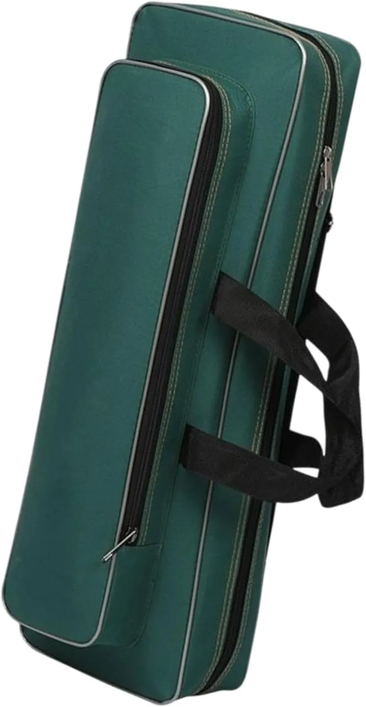 Oxford Cloth Fishing Bag Rod Carrier Scratch Resistant Portable Water Resistant Storage Carry Case Shoulders Bag for Outdoor, Dark Green, 60cm