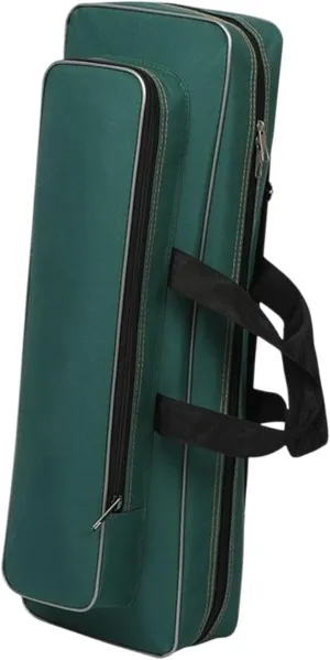 Oxford Cloth Fishing Bag Rod Carrier Scratch Resistant Portable Water Resistant Storage Carry Case Shoulders Bag for Outdoor, Dark Green, 60cm