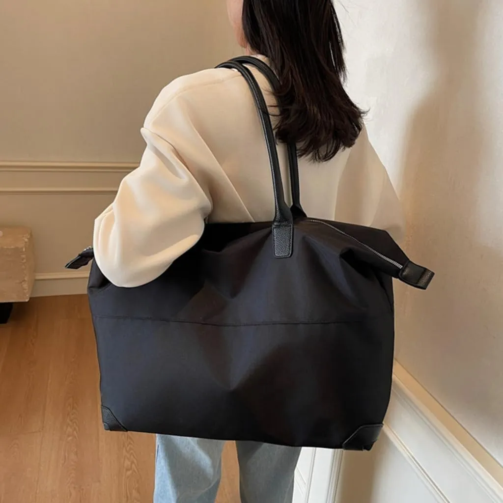 Oxford Cloth Gym Bag Weekender Travel Duffle Bag Large Capacity Hand Luggage Bag