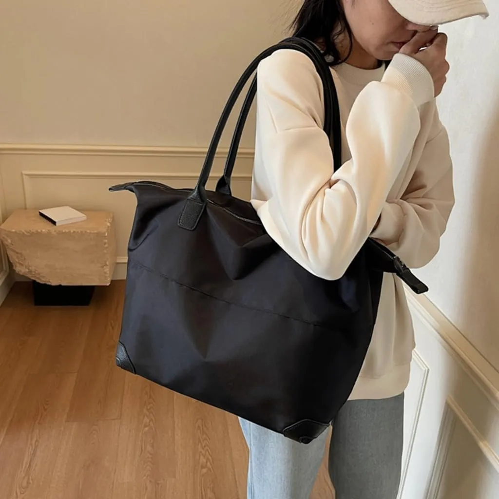 Oxford Cloth Gym Bag Weekender Travel Duffle Bag Large Capacity Hand Luggage Bag