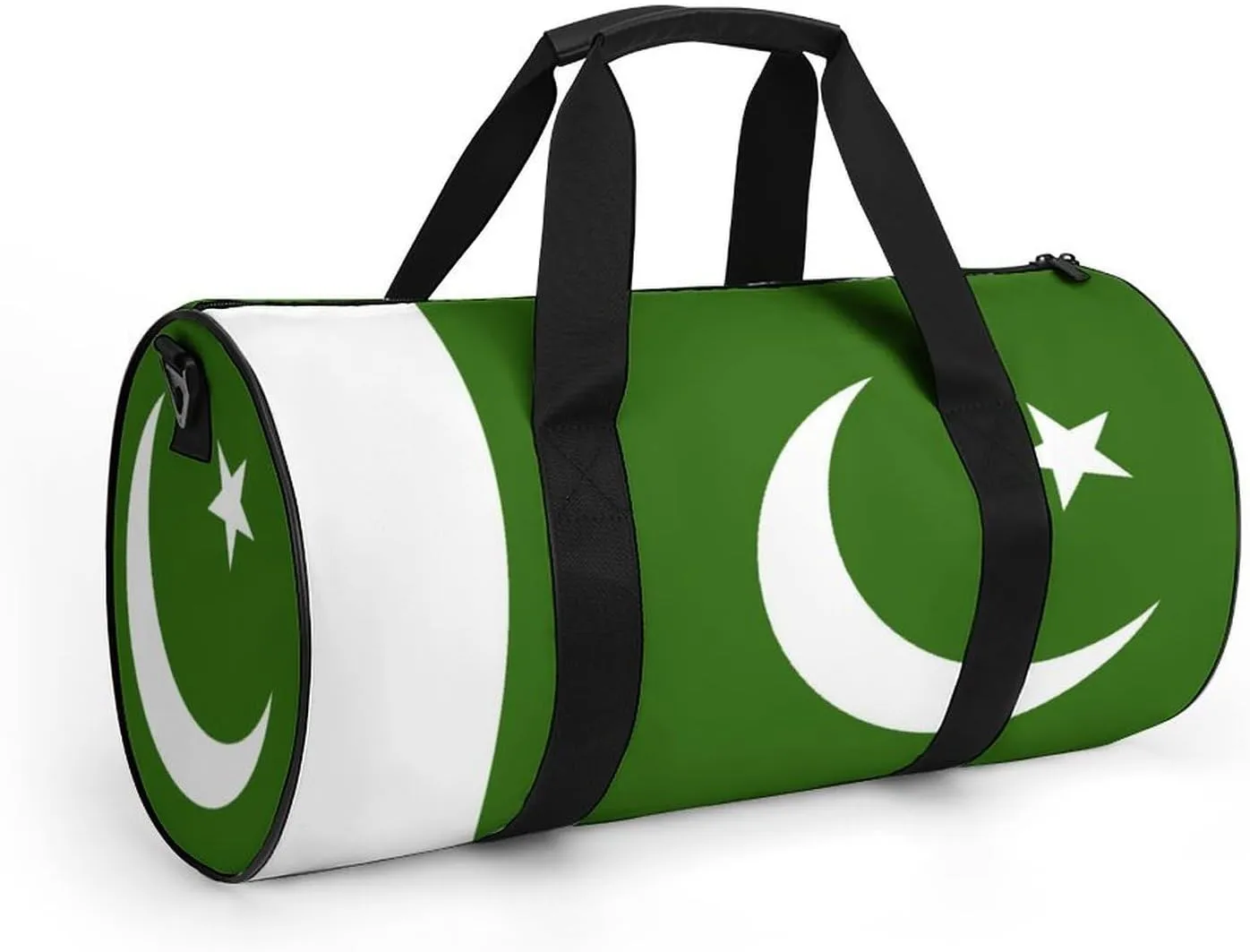 Pakistan Flag Travel Gym Duffel Bag for Women Men Dry Wet Separation Carry On Weekender