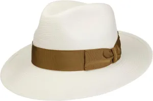 Panama Hat Big Brim Woman/Man - Made in Italy Straw Bogart with Grosgrain Band, Grosgrain Spring/Summer
