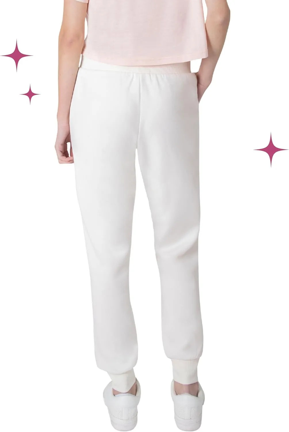 Paris Hilton Women's Sporty Embellished Drawstring Jogger Sweatpants