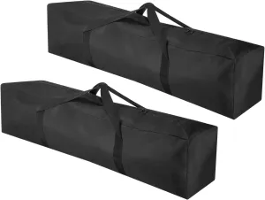 PATIKIL 39 Inch Camp Chair Replacement Bag, 2 Pack Nylon Foldable Carrying Bag Large Zippered Bag with Shoulder Strap for Outdoor Camping, Black