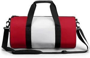 Peru Flag Sports Duffel Bag for Men Women with Shoe Compartment Gym Weekender Tote