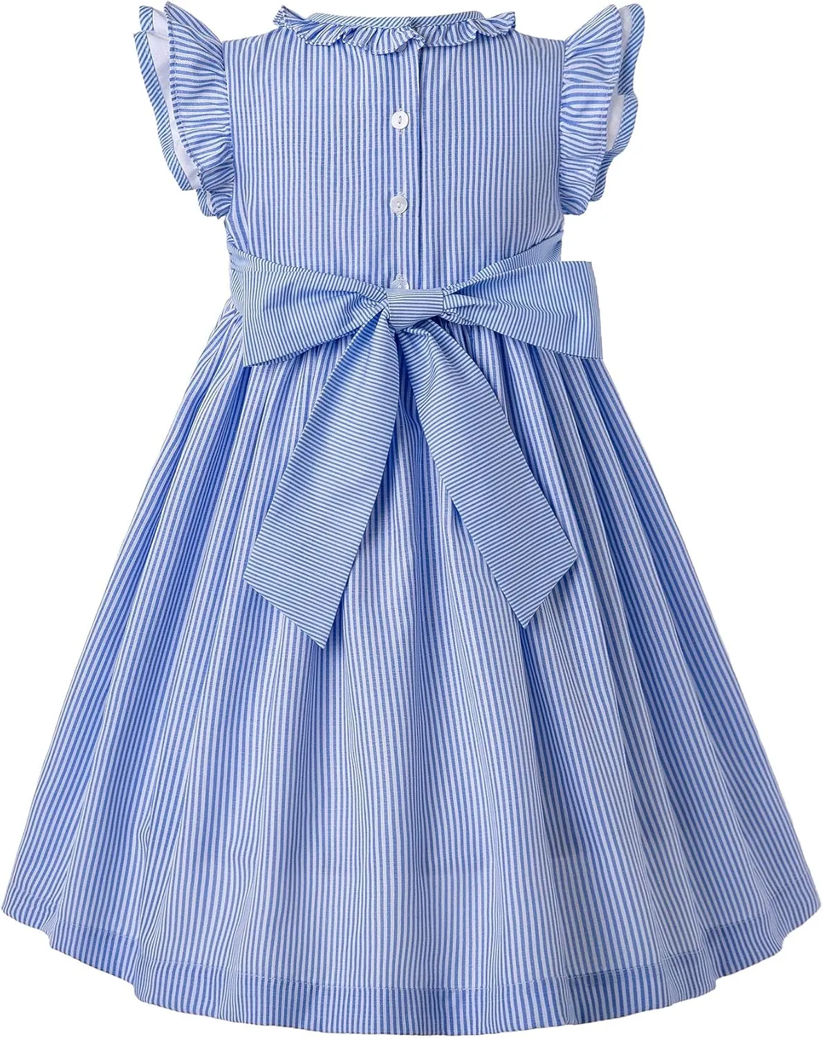 Pettigirl Girls Smocked Dress Puff Sleeve Hand Made Dresses