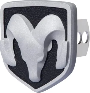 Plasticolor 002294R01 RAM Head Gray 3-Dimensional Hitch Plug