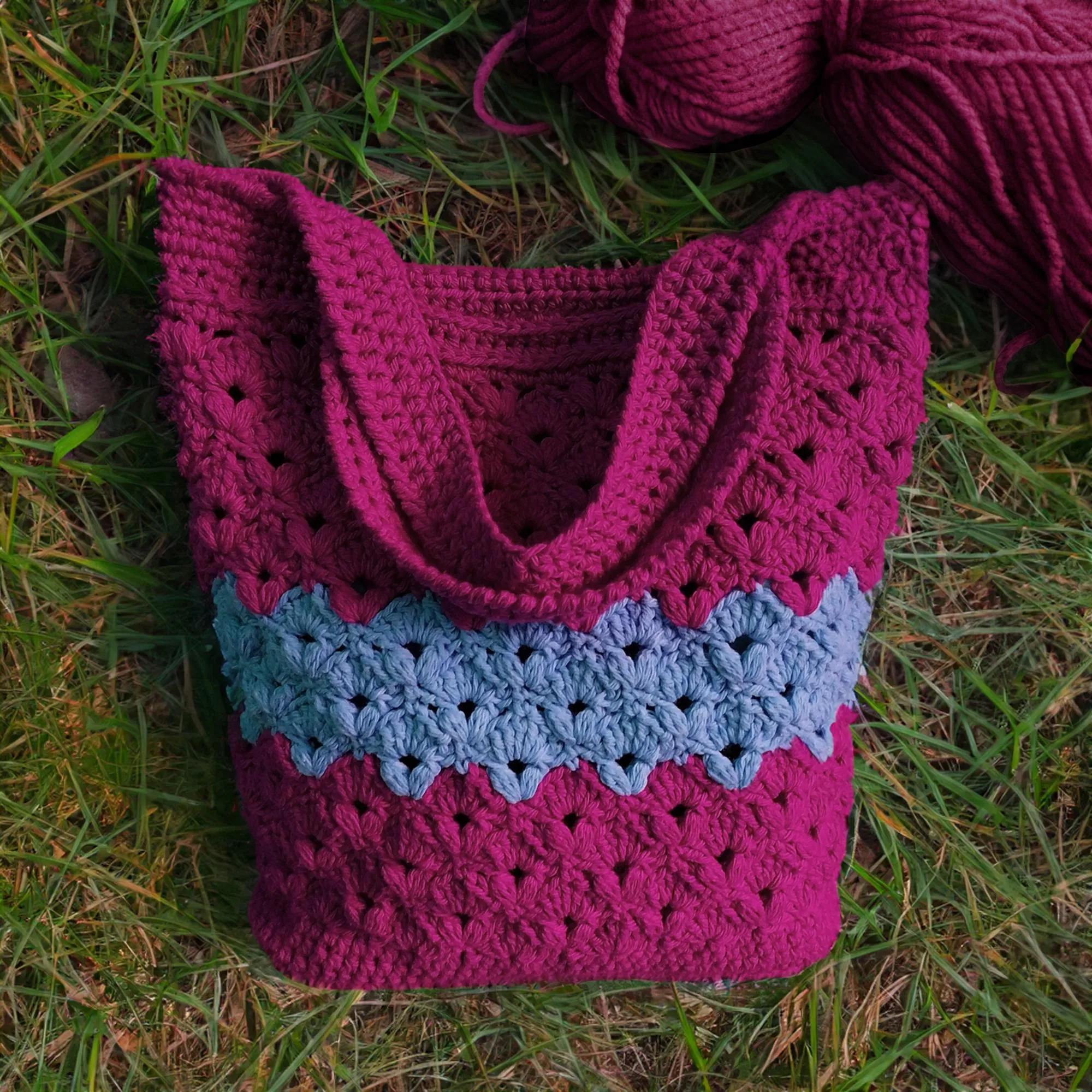 Plum Petal Shell Tote/Hand Bag