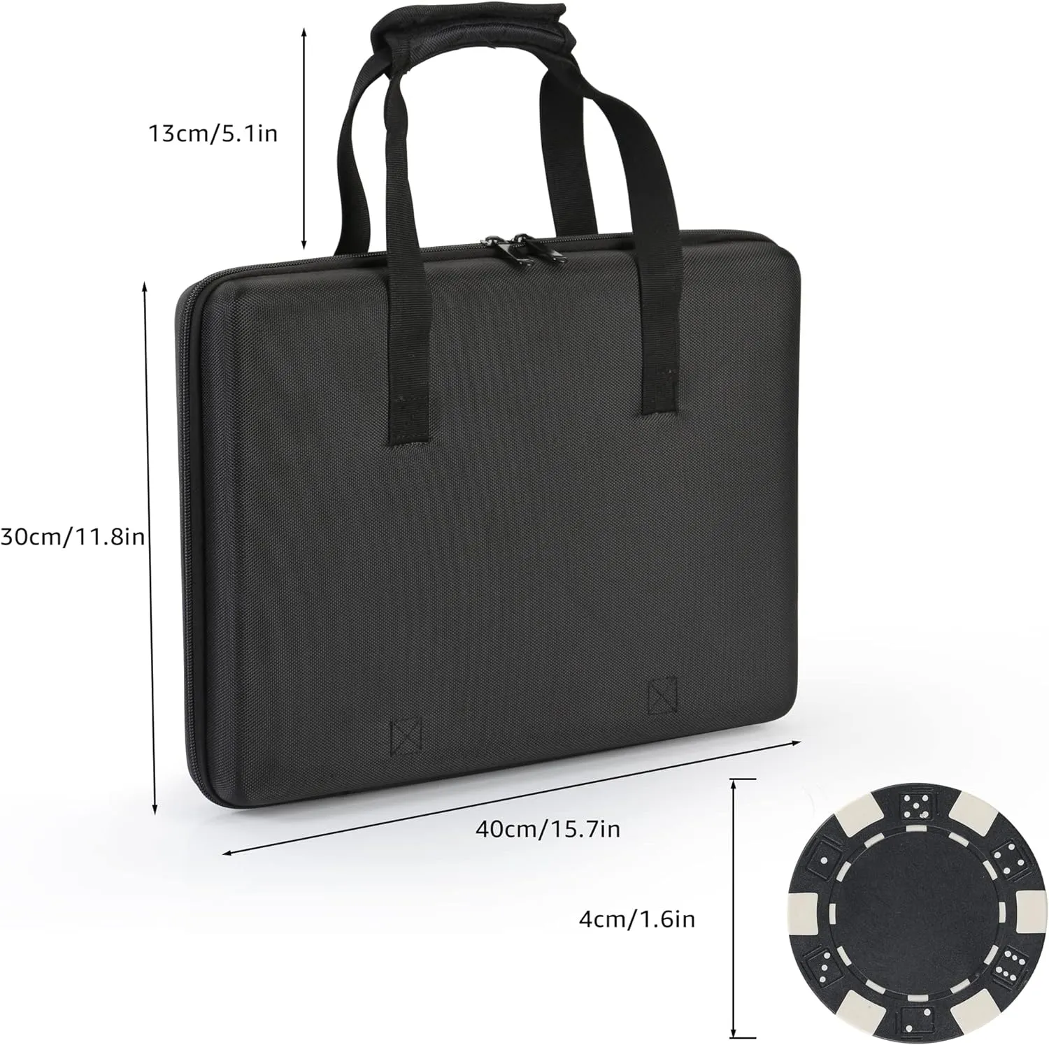 Poker Chips Set,500 Pcs Poker Chips for Texas Holdem,Blackjack,with High-Strength Oxford Cloth Handbag