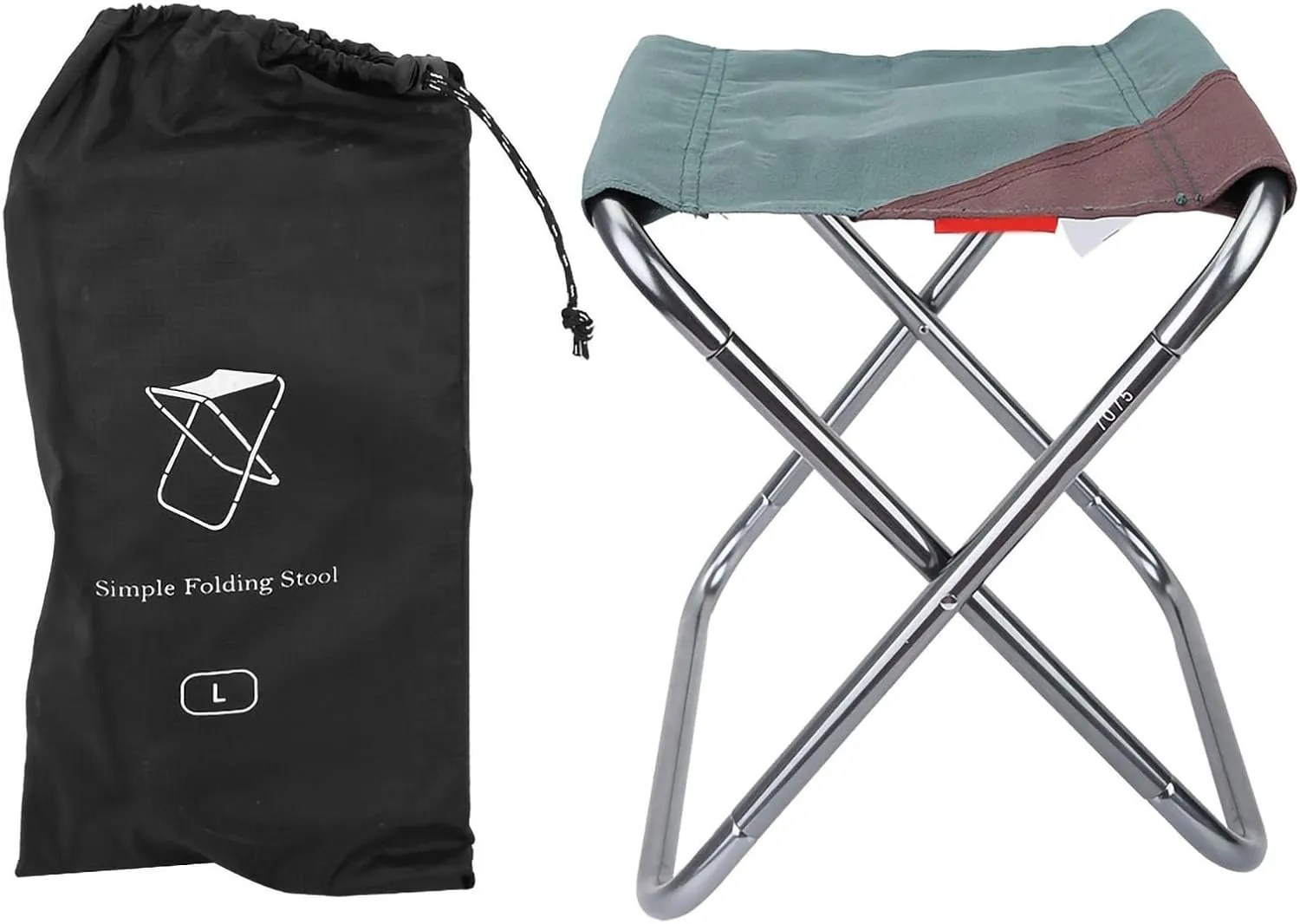 Portable Folding Stool Oxford Cloth Travel Folding Camping Stool Lightweight Fishing Chair Seat for Camping Picnic