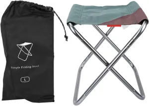 Portable Folding Stool Oxford Cloth Travel Folding Camping Stool Lightweight Fishing Chair Seat for Camping Picnic