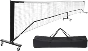 Portable Pickleball Net Set with Carrying Bag 22ft Regulation Size Net Sturdy Easy Setup for Game Lawns Backyard Home Parties