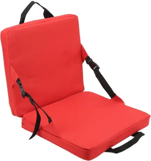 Portable Stadium Seat Bleacher Cushion with Backrest, Lightweight Padded Seat Cushion Folding Chair Cushion for Sports Events, Outing, Travelling