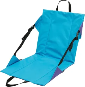 Portable Stadium Seat Cushion with Back Support Reclining Stadium Seat Chair Foldable Outdoor Sit Mat for Stadium Beach(Blue)