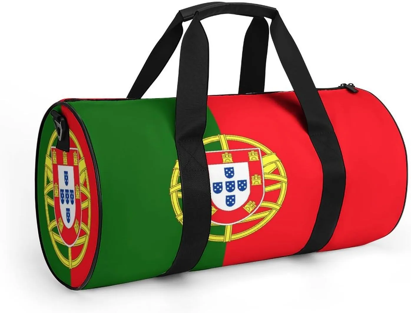 Portugal Flag Sports Duffle Bag with Dry Wet Separation Overnight Gym Bag for Men Women Travel