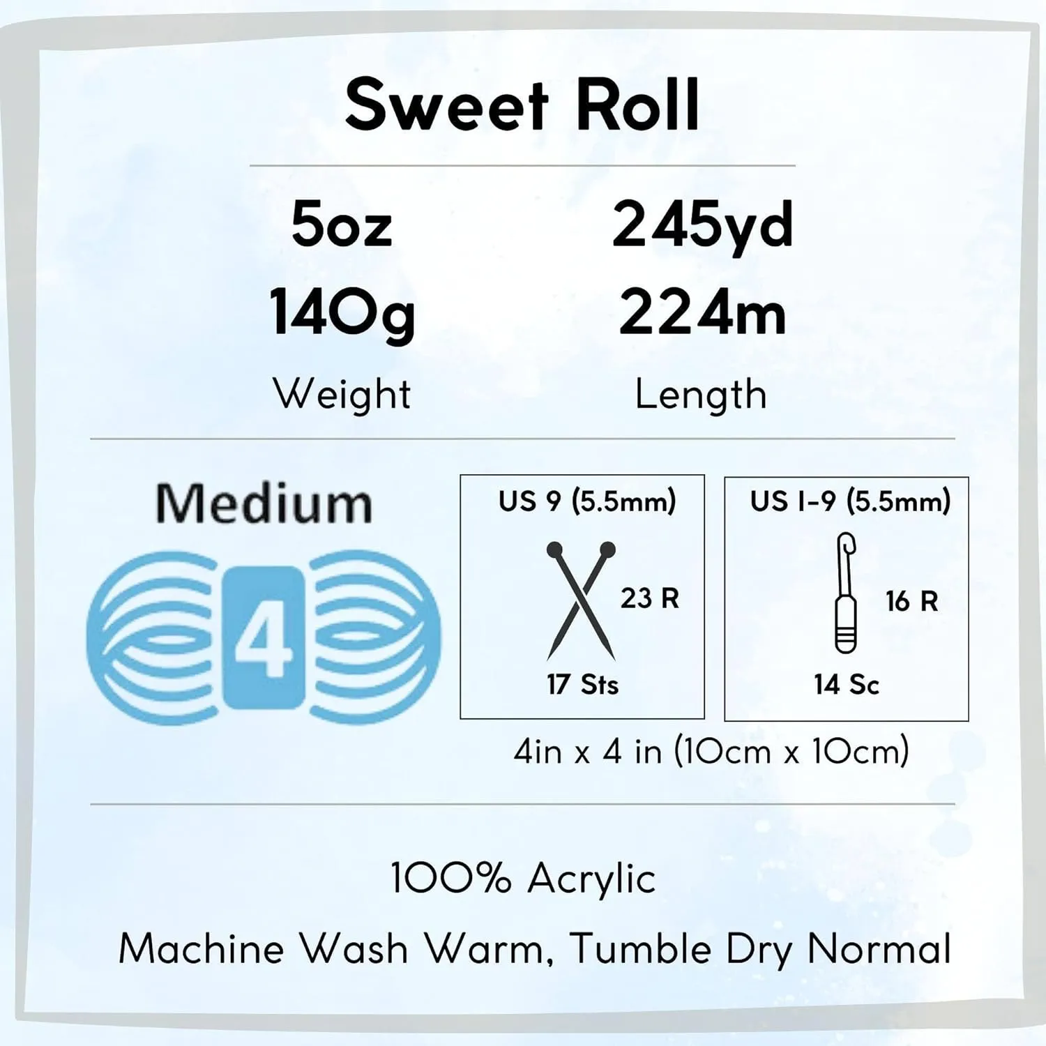 Premier Yarns Sweet Roll Raspberry Swirl 1047-05 (3-Skeins - Same Dye Lot) Worsted Medium #4 Acrylic Yarn for Crocheting and Knitting with Project Bag