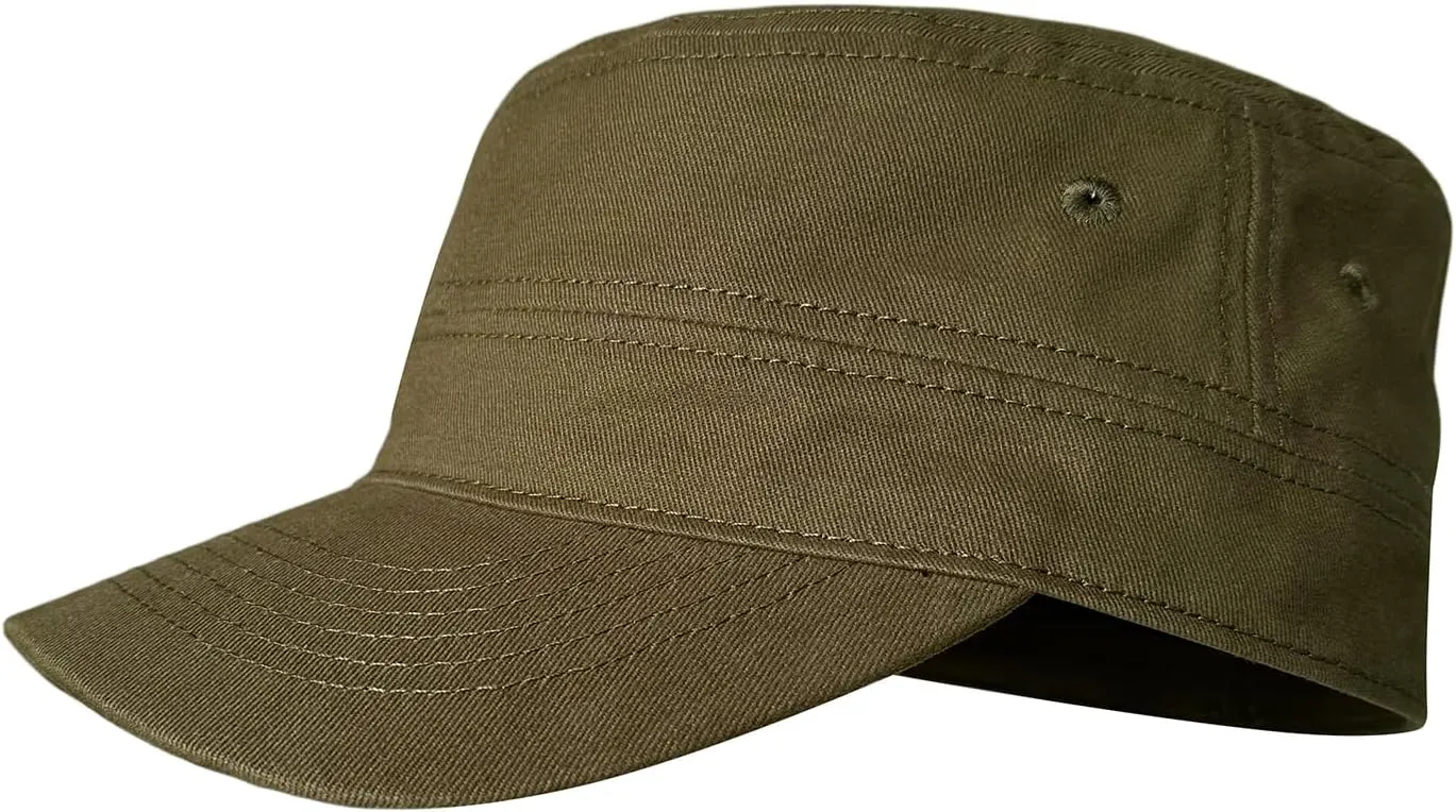 Premium Military Style Hat/Cadet Caps for Men/Army Caps for Men & Women/Basic Solid Color Flat Top Cap