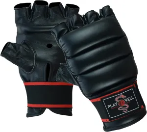 Pro Adults Deluxe Leather Ultimate Finger Less Bag Gloves