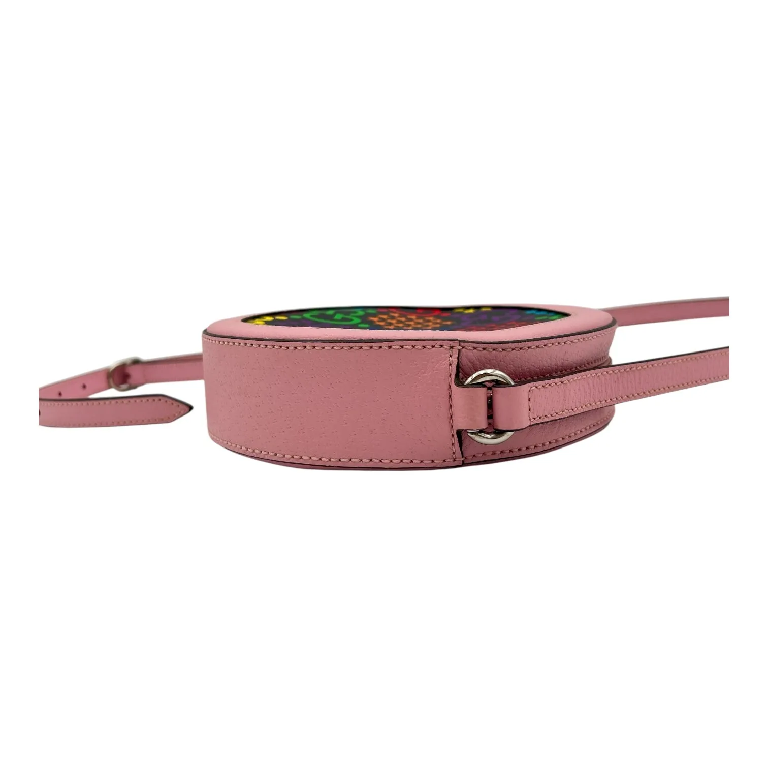 Psychedelic Crossbody Bag Multi-colour in Coated Canvas, Silver hardware