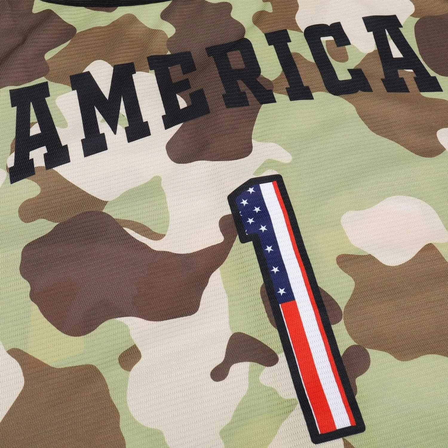 Pullonsy Adult American Flag Patriotic Baseball Jerseys Style Shirts for Men USA Eagle Outfits