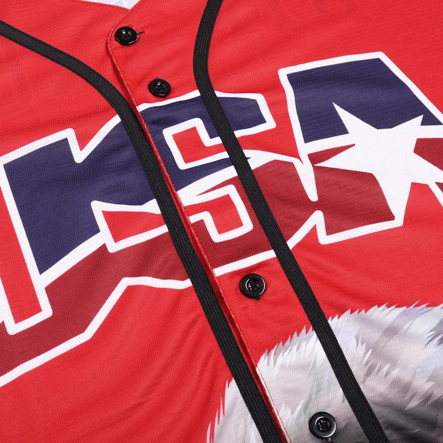 Pullonsy Adult American Flag Patriotic Baseball Jerseys Style Shirts for Men USA Eagle Outfits