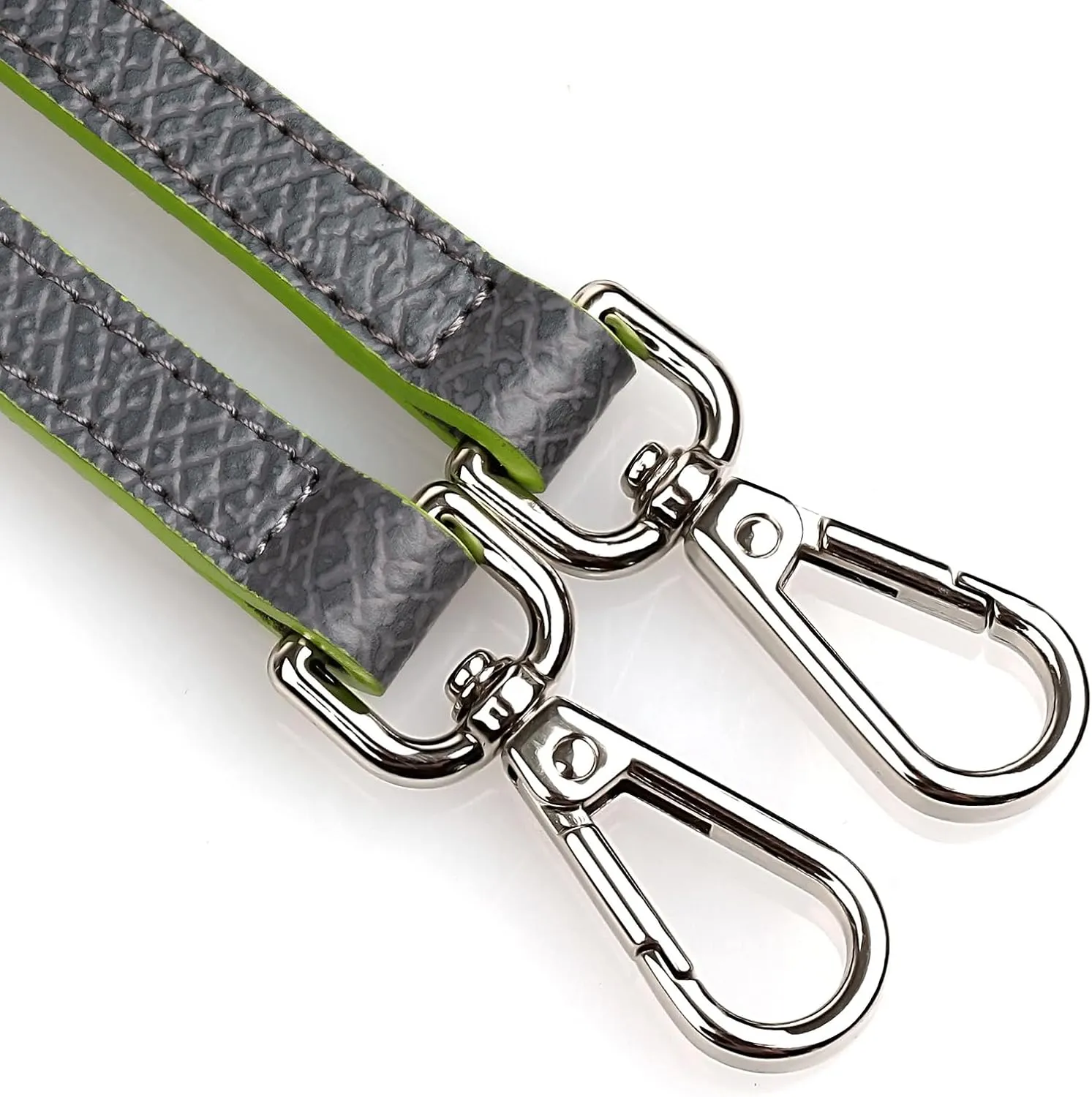 Purse Strap Crossbody Conversion Kit for Mini Handbag,Genuine Leather Shoulder Straps Replacement Adjustable for Bags(Granite Grey-S)