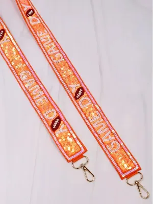 "Game Day" Football Sequin Purse Strap
