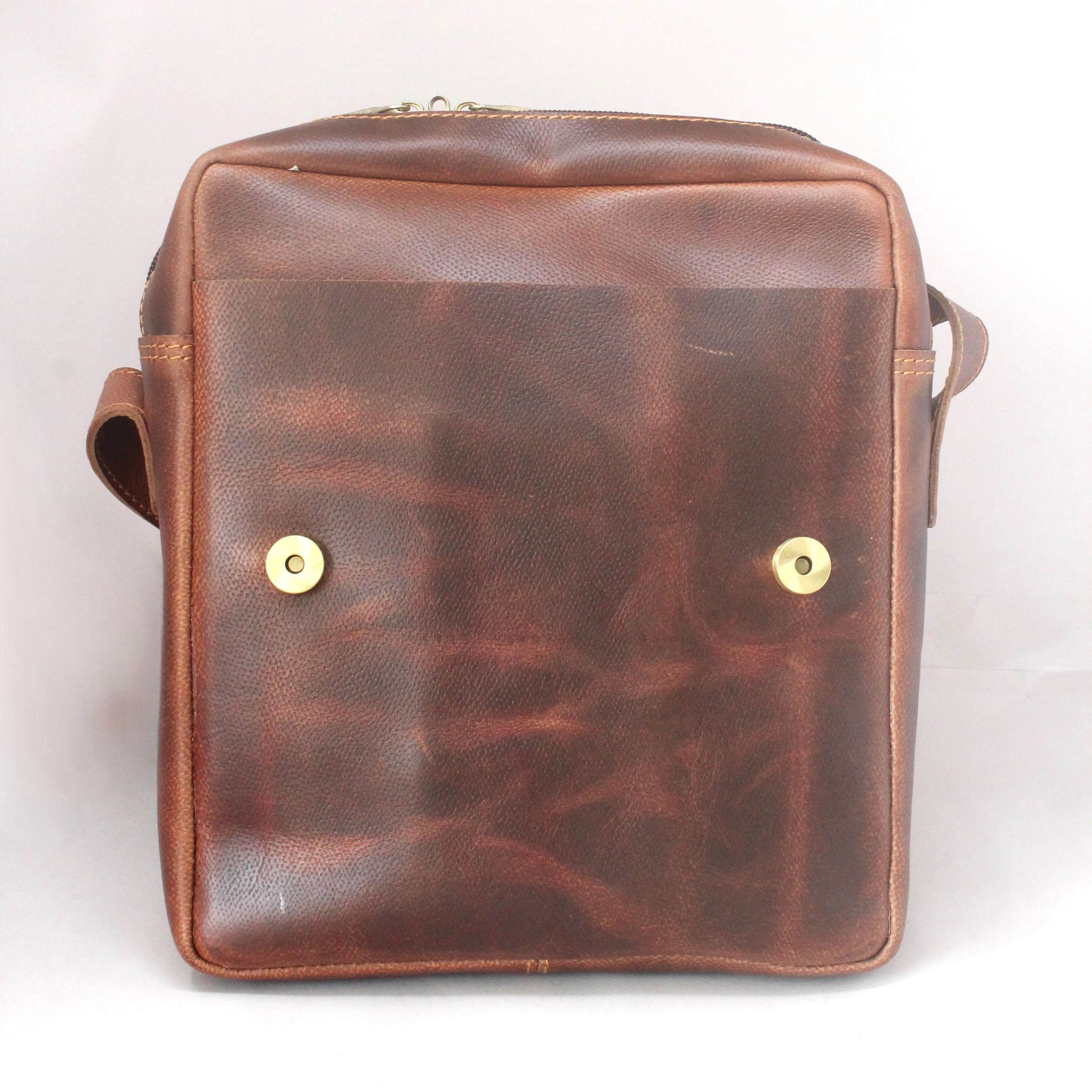 Rank Oil Pullup Genuine Leather Sling Bag
