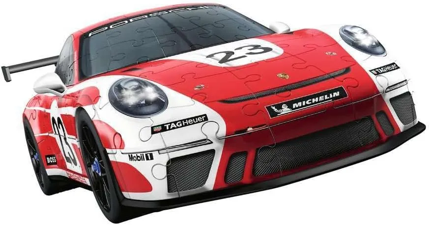 Ravensburger 3D Puzzle Porsche 911 GT3 Cup in Salzburg Design 11558 - The Famous Vehicle and Sports Car as a 3D Puzzle Car