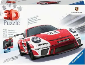 Ravensburger 3D Puzzle Porsche 911 GT3 Cup in Salzburg Design 11558 - The Famous Vehicle and Sports Car as a 3D Puzzle Car