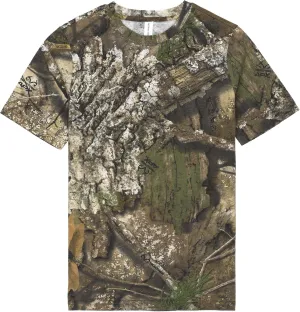 Realtree APX Youth Camo Emblem Free Short Sleeve Cotton Blend Kids Crewneck Hunting Tee Shirt