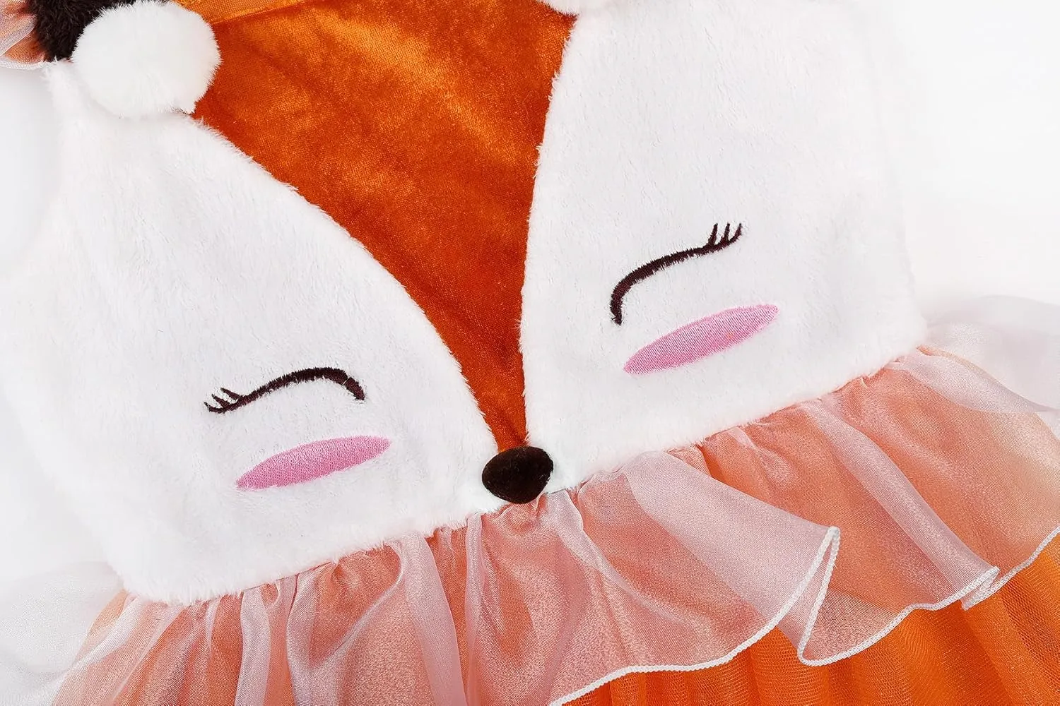 ReliBeauty Fox Costume for Girls with Headband and Tail