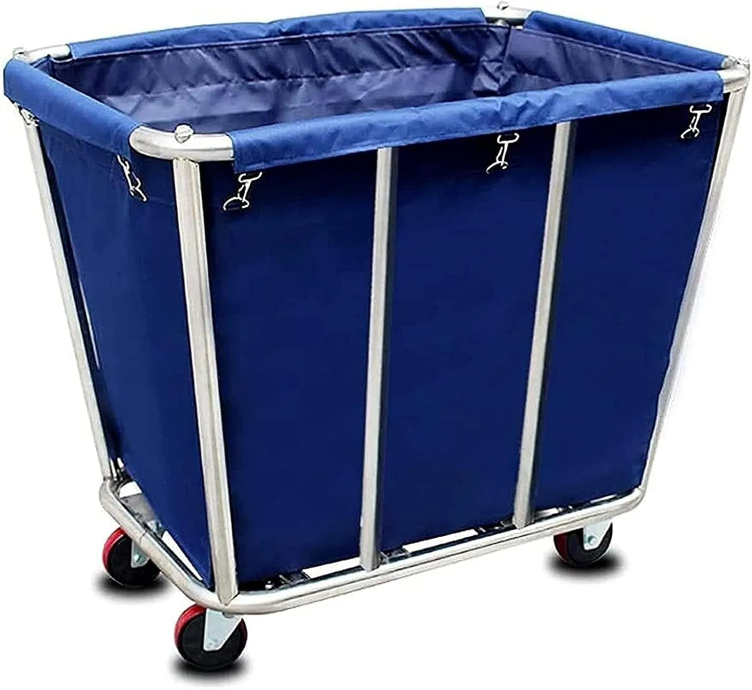 Removable Waterproof Liner Bag, Replacement Laundry Cart Liner Bag, Oxford Cloth Storage Bags, Large Thickened Waterproof Oxford Cloth Bags for Clothes Or Toy Organizer Storage Cart(Blue-tapered)