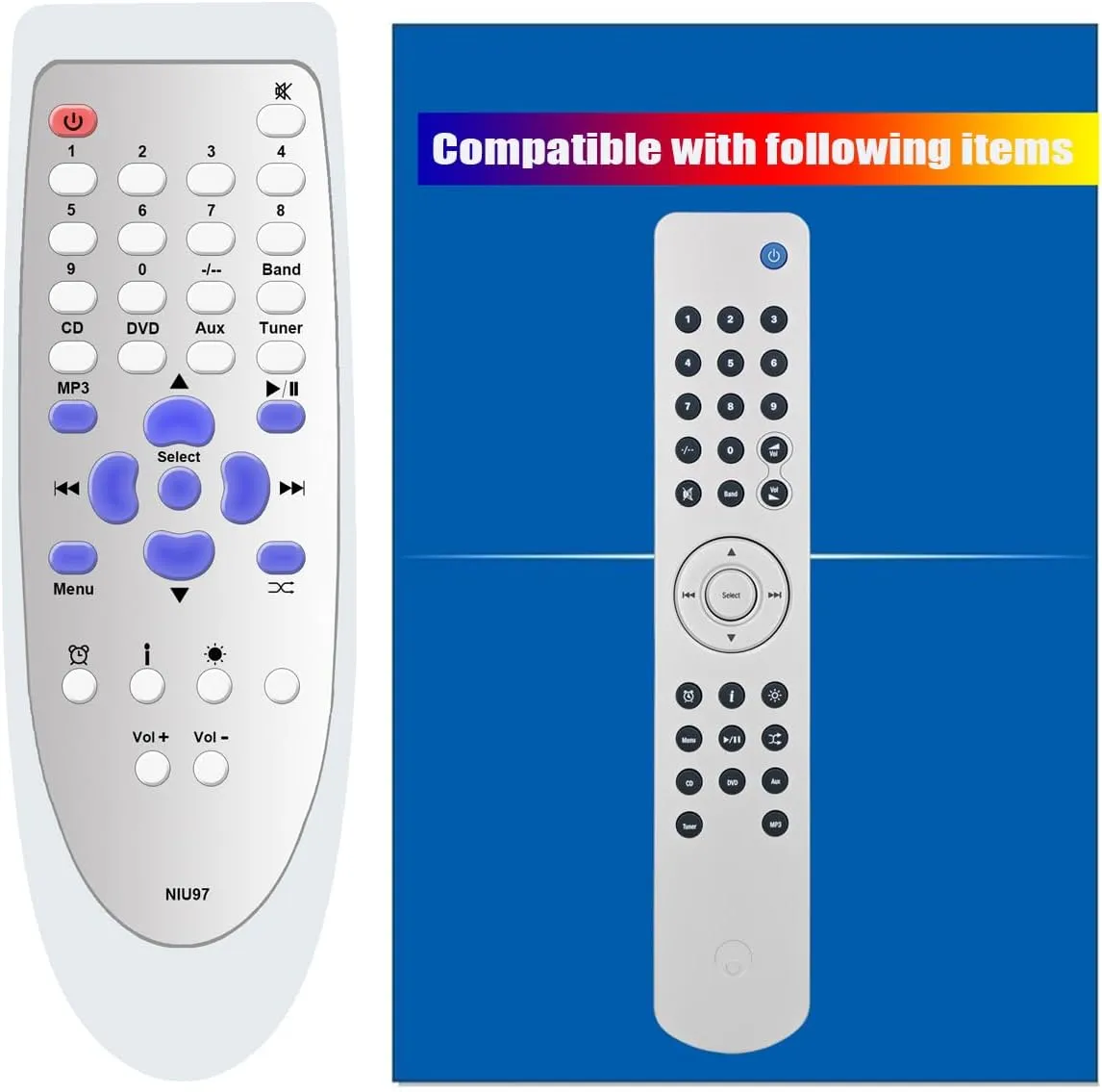 Replacement Remote Control for Cambridge Audio Sonata DR30 RC-AR30/DR30 