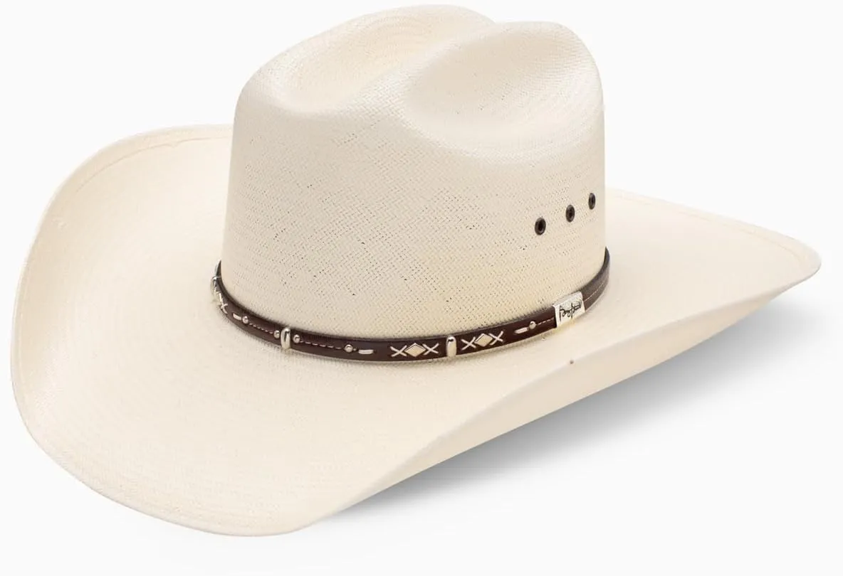 RESISTOL Men's George Strait Hazer 10X Shantung Straw Cowboy Hat Natural 7