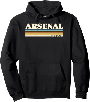 Retro Stripe Arsenal Pullover Hoodie